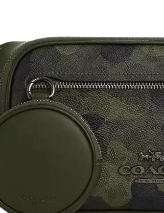 Coach Elias Belt Bag In Signature Camo Print