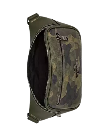 Coach Elias Belt Bag In Signature Camo Print