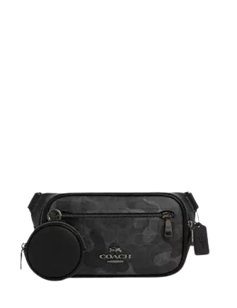 Coach Elias Belt Bag In Signature Camo Print