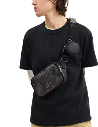 Coach Elias Belt Bag In Signature Camo Print
