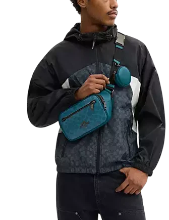 Coach Elias Belt Bag In Signature Canvas