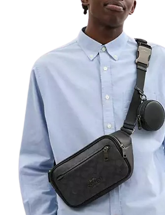 Coach Elias Belt Bag In Signature Canvas