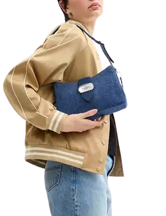 Coach Eliza Shoulder Bag In Denim