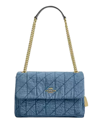 Coach Elodie Crossbody Bag In Regenerative Cotton With Quilting