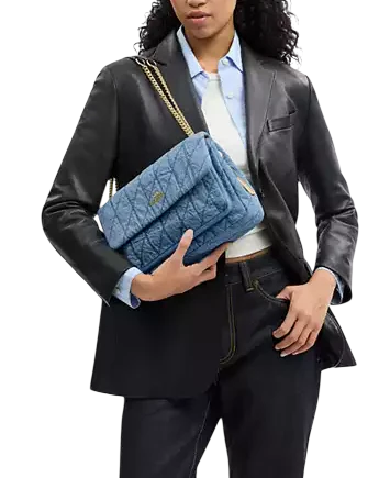 Coach Elodie Crossbody Bag In Regenerative Cotton With Quilting