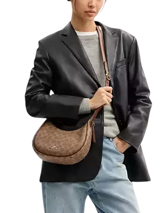Coach Emily Shoulder Bag In Signature Canvas