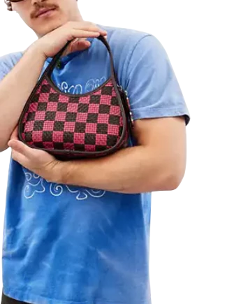 Coach Ergo Bag With Woven Checkerboard In Repurposed Leather