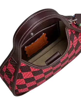 Coach Ergo Bag With Woven Checkerboard In Repurposed Leather