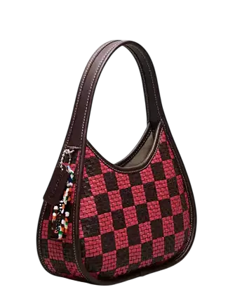 Coach Ergo Bag With Woven Checkerboard In Repurposed Leather