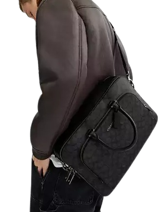 Coach Ethan Brief In Signature Canvas