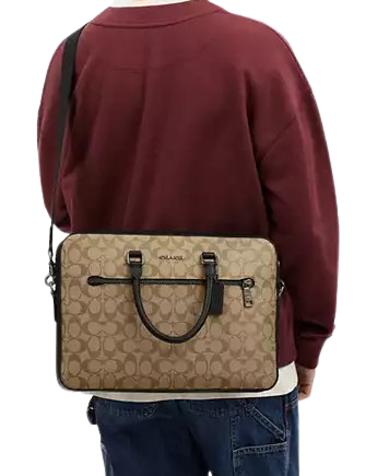 Coach Ethan Slim Brief In Signature Canvas