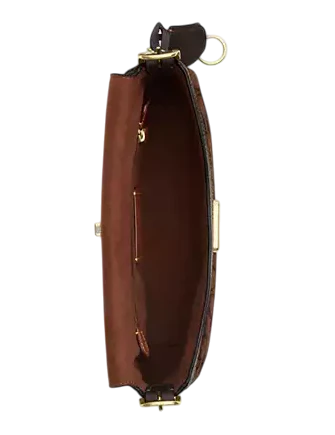 Coach Etta Small Flap Shoulder Bag In Signature Chenille