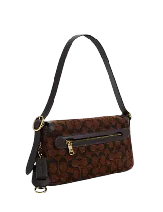 Coach Etta Small Flap Shoulder Bag In Signature Chenille
