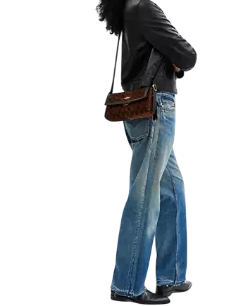 Coach Etta Small Flap Shoulder Bag In Signature Chenille