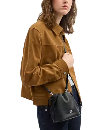 Coach Faye Mini Drawstring Bag With Ruching