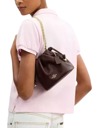 Coach Faye Mini Drawstring Bag With Ruching