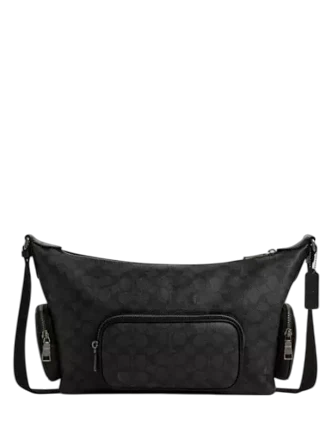 Coach Finn Crossbody Bag With Pockets In Signature Canvas