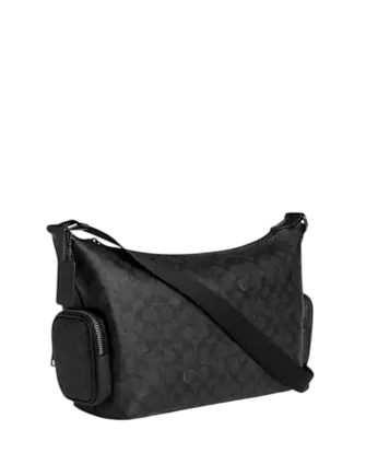 Coach Finn Crossbody Bag With Pockets In Signature Canvas