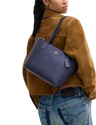 Coach Fiona Zip Tote Bag In Signature Canvas