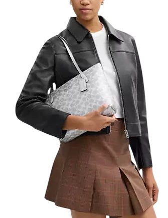Coach Fiona Zip Tote Bag In Signature Canvas