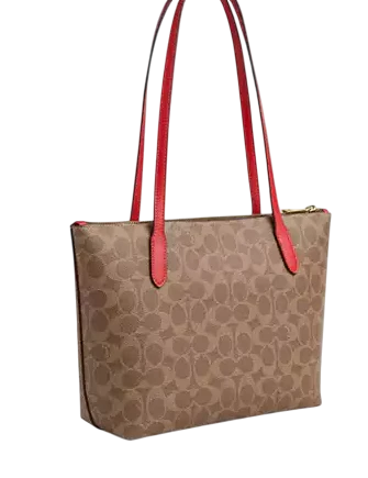 Coach Fiona Zip Tote Bag In Signature Canvas