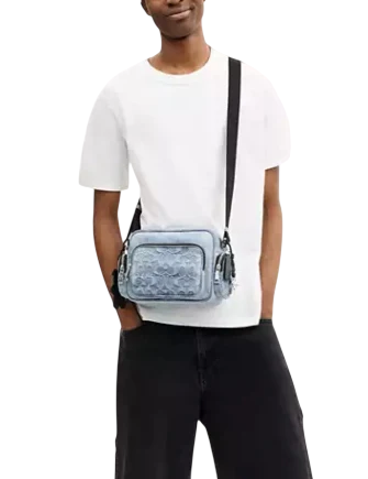 Coach Fletcher Crossbody Bag In Loved Signature Denim