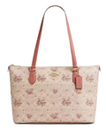 Coach Gallery Tote Bag In Signature Canvas With Floral Print