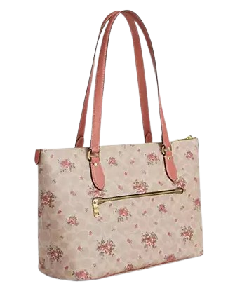 Coach Gallery Tote Bag In Signature Canvas With Floral Print