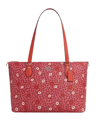 Coach Gallery Tote Bag With Floral Print