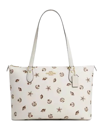 Coach Gallery Tote Bag With Shell Print