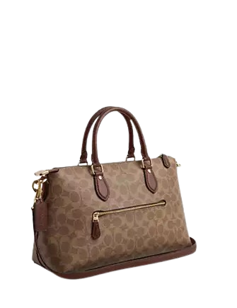 Coach Georgia Satchel Bag In Signature Canvas