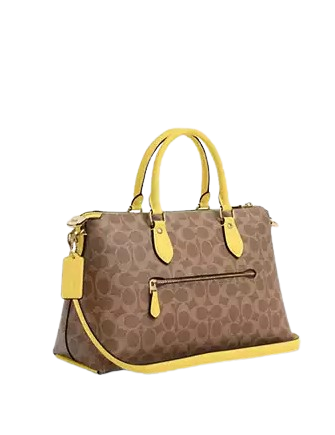 Coach Georgia Satchel Bag In Signature Canvas