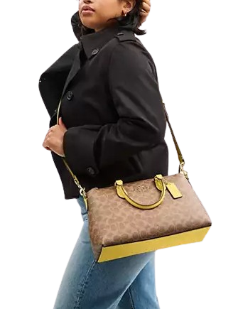 Coach Georgia Satchel Bag In Signature Canvas