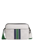 Coach Graham Crossbody Bag In Signature Canvas With Varsity Stripe
