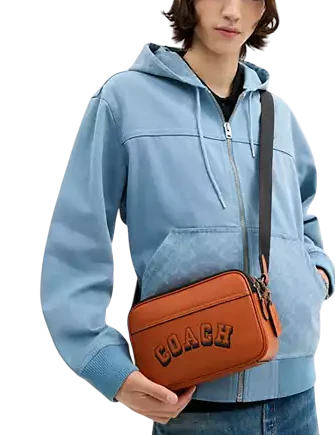 Coach Graham Crossbody Bag With Varsity Motif