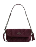 Coach Hailey Flap Bag In Organic Cotton With Quilting