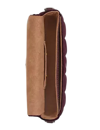 Coach Hailey Flap Bag In Organic Cotton With Quilting