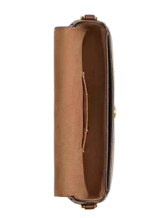 Coach Hailey Flap Bag In Signature Canvas