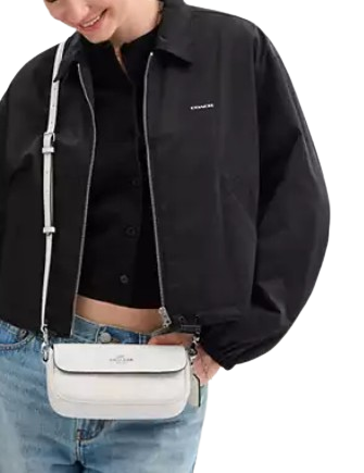 Coach Hailey Flap Bag In Signature Canvas