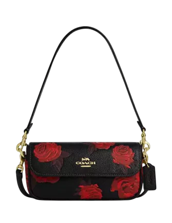 Coach Hailey Flap Bag With Floral Print
