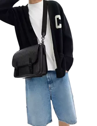 Coach Hitch Messenger Bag In Signature Canvas