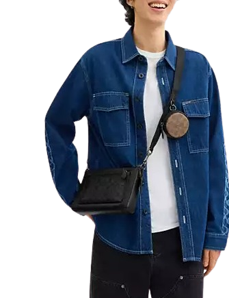 Coach Holden Crossbody In Blocked Signature Canvas