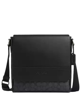 Coach Houston Map Bag In Signature Canvas