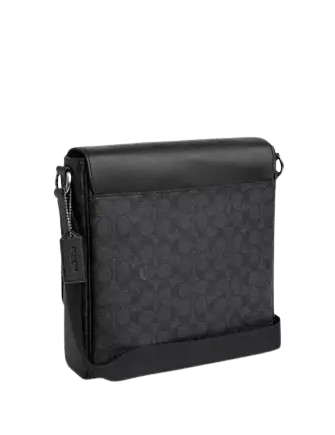 Coach Houston Map Bag In Signature Canvas