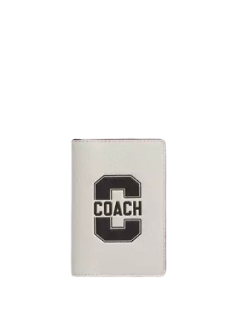 Coach Id Card Wallet With Varsity Motif