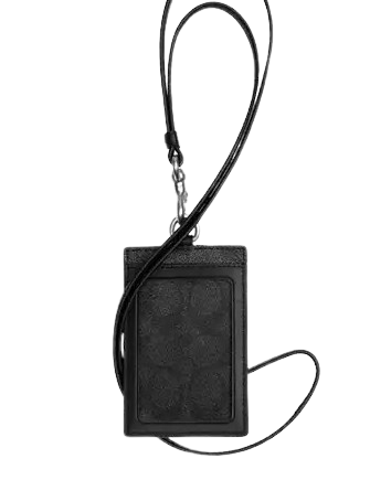 Coach Id Lanyard In Signature Canvas