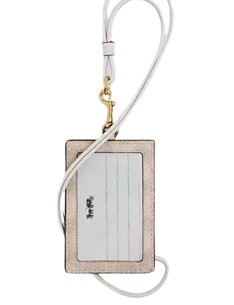 Coach Id Lanyard In Signature Canvas