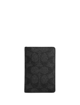 Coach Id Wallet In Signature Canvas