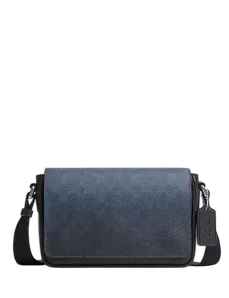 Coach Jack Small Flap Crossbody Bag In Ombre Signature Canvas