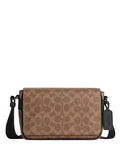 Coach Jack Small Flap Crossbody Bag In Signature Canvas